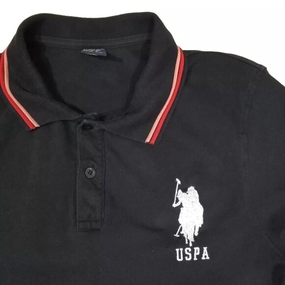 U.S. POLO ASSOCIATION Ladies Polo Shirt Size XL Black - Picture 5 of 9